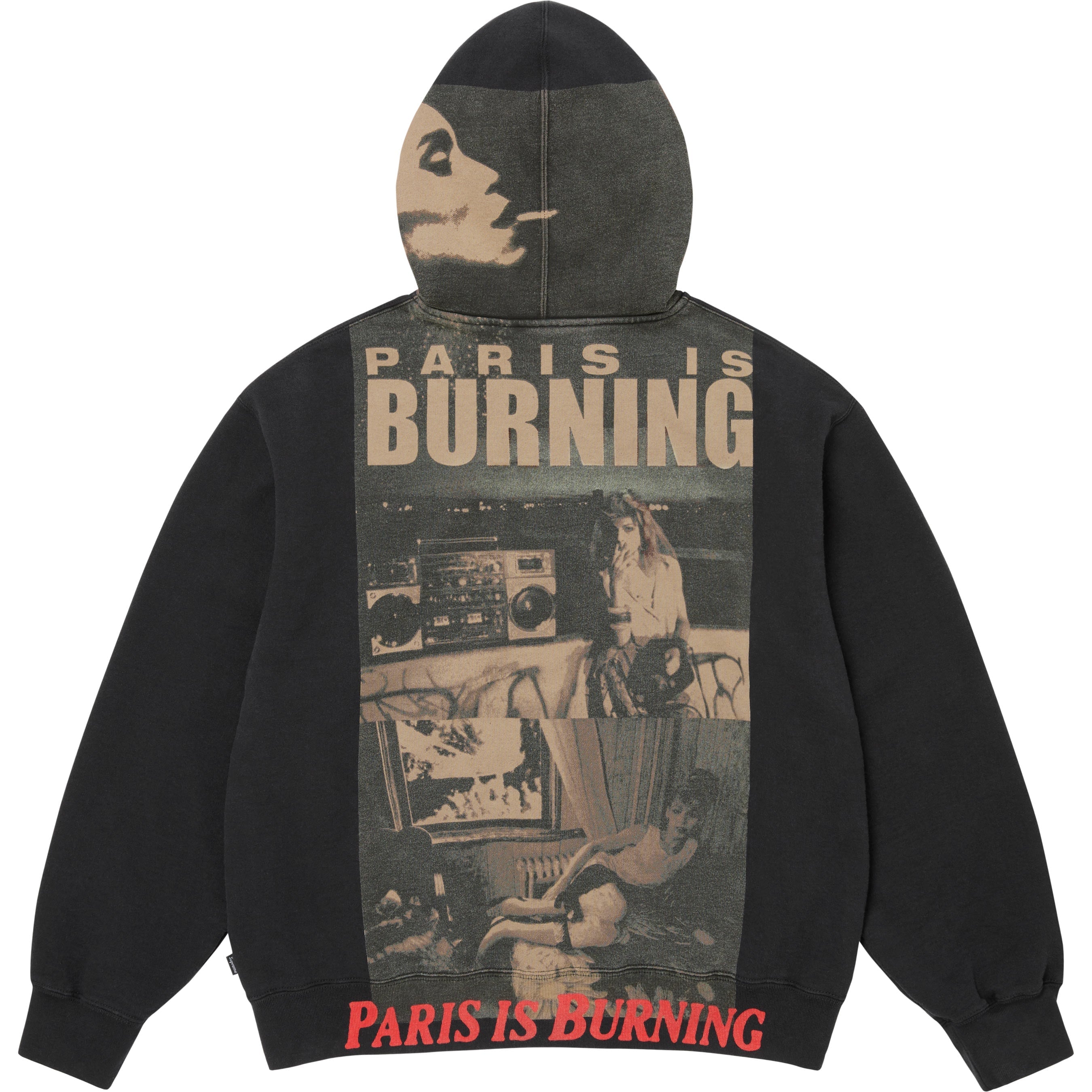 Paris Is Burning Zip Up Hooded Sweatshirt view 16